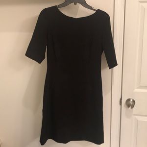 Black Tahari dress with Gold zipper